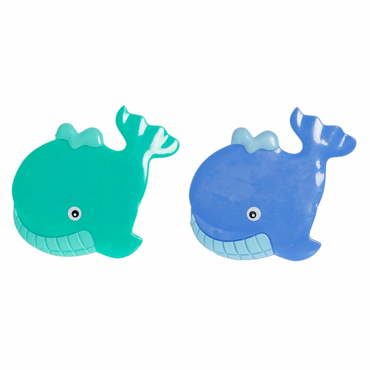 Tapis de bain DKD Home Decor 11,5 x 1 x 10 cm Bleu Turquoise Enfant PVC 10 cm (2 Unités)