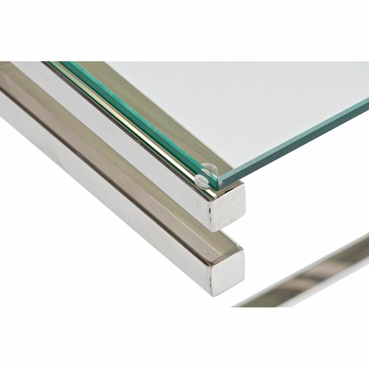 Table Basse DKD Home Decor Verre Acier inoxydable (120 x 60 x 45 cm)