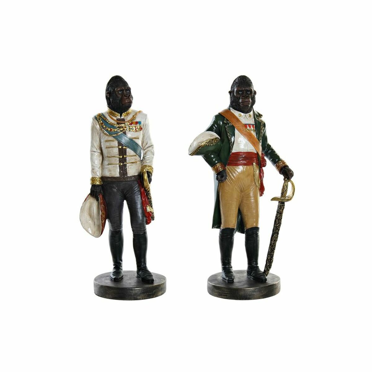 Figurine Décorative DKD Home Decor Résine Gorille (15.5 x 13.5 x 40.5 cm) (2 pcs)