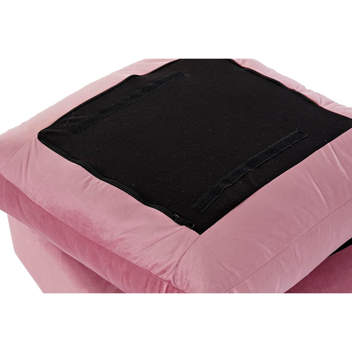 Repose-pied DKD Home Decor Rose Polyester Moderne (55 x 55 x 30 cm)