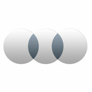 Miroir mural DKD Home Decor Noir Moderne Cercles 118,5 x 2 x 50 cm