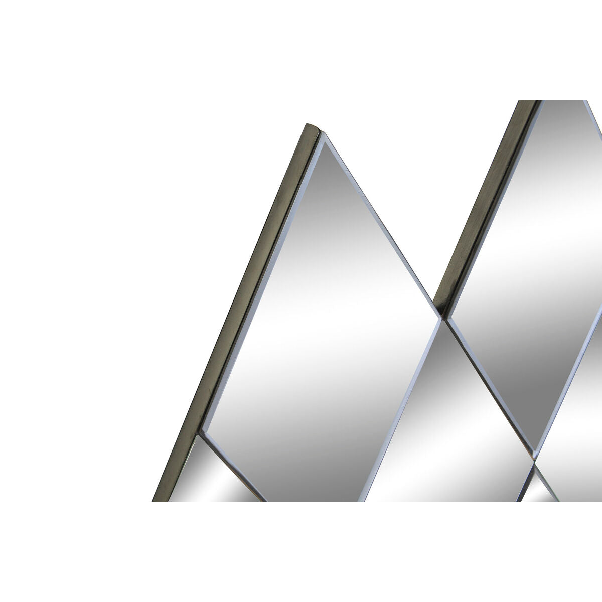 Miroir mural DKD Home Decor Noir Moderne Losanges 120 x 2 x 80 cm