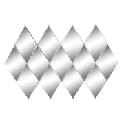 Miroir mural DKD Home Decor Noir Moderne Losanges 120 x 2 x 80 cm