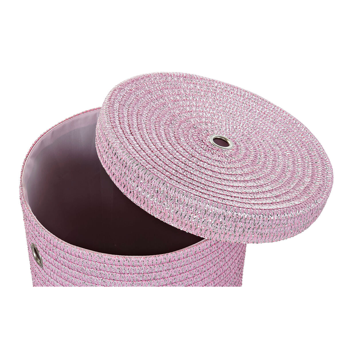 Panier Multi-usages DKD Home Decor Gris Rose polypropylène 42 x 42 x 52,5 cm 4 Kg