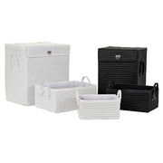 Panier Multi-usages DKD Home Decor Blanc Noir polypropylène 45 x 34 x 49 cm 4 Kg