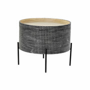 Petite Table d'Appoint DKD Home Decor Noir Argenté 45 x 45 x 39 cm