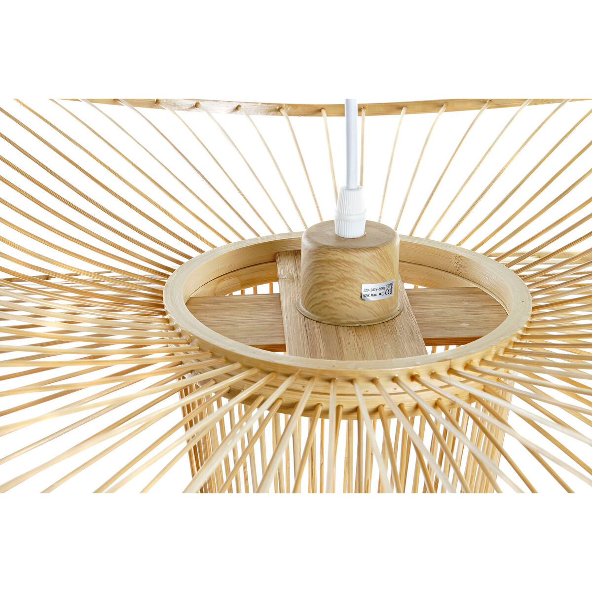 Suspension DKD Home Decor Marron Bambou 50 W 60 x 60 x 28 cm