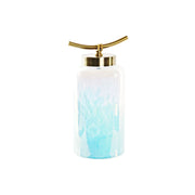 Vase DKD Home Decor Bleu Doré Métal Verre méditerranéen 19 x 15 x 33 cm