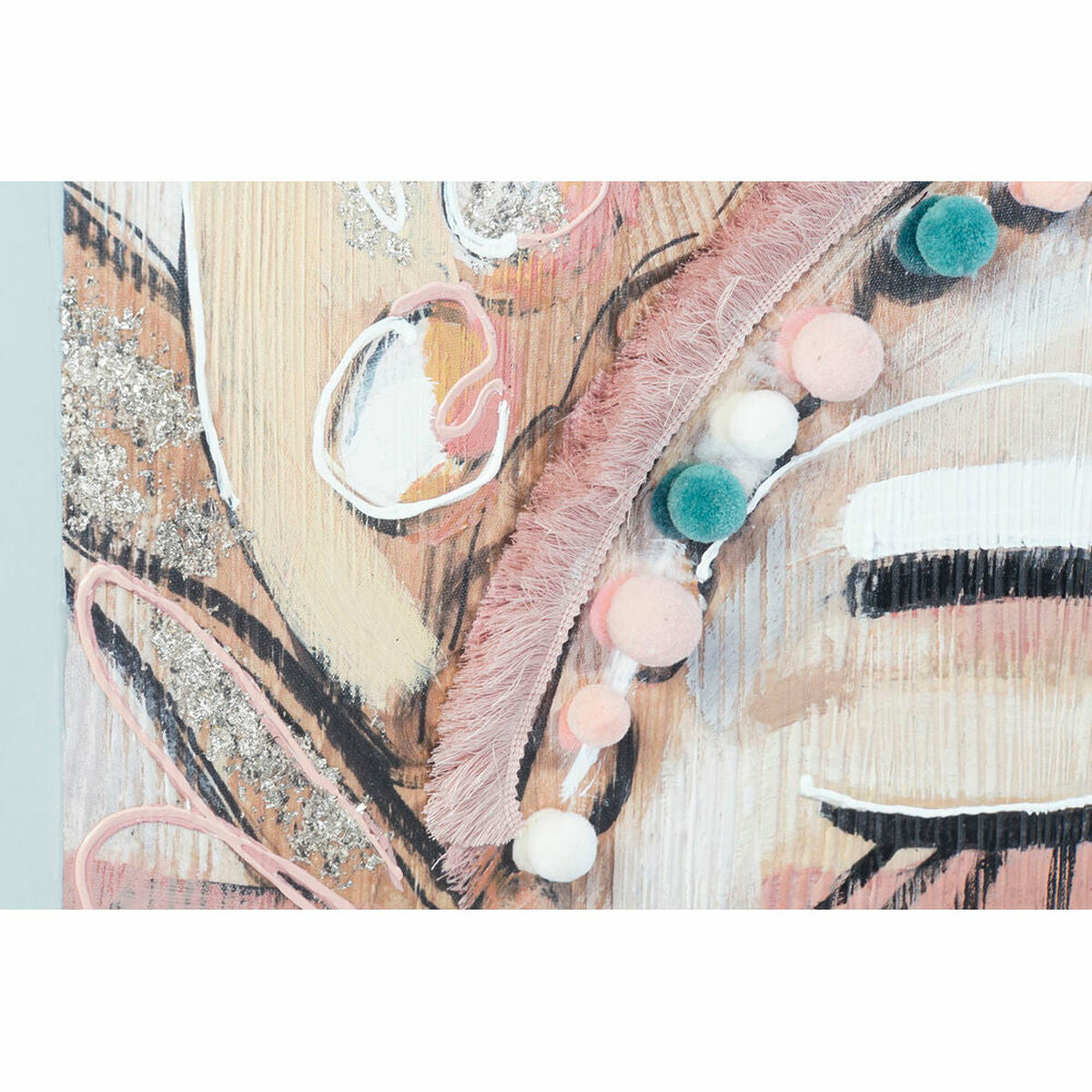 Toile DKD Home Decor Pin Toile 90 x 3,7 x 90 cm