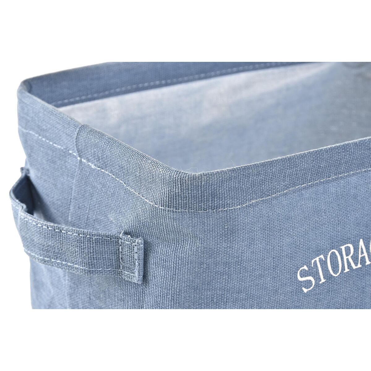 Panier DKD Home Decor Jaune Bleu Bordeaux Toile Moderne 20 x 16 x 15 cm (3 Unités)