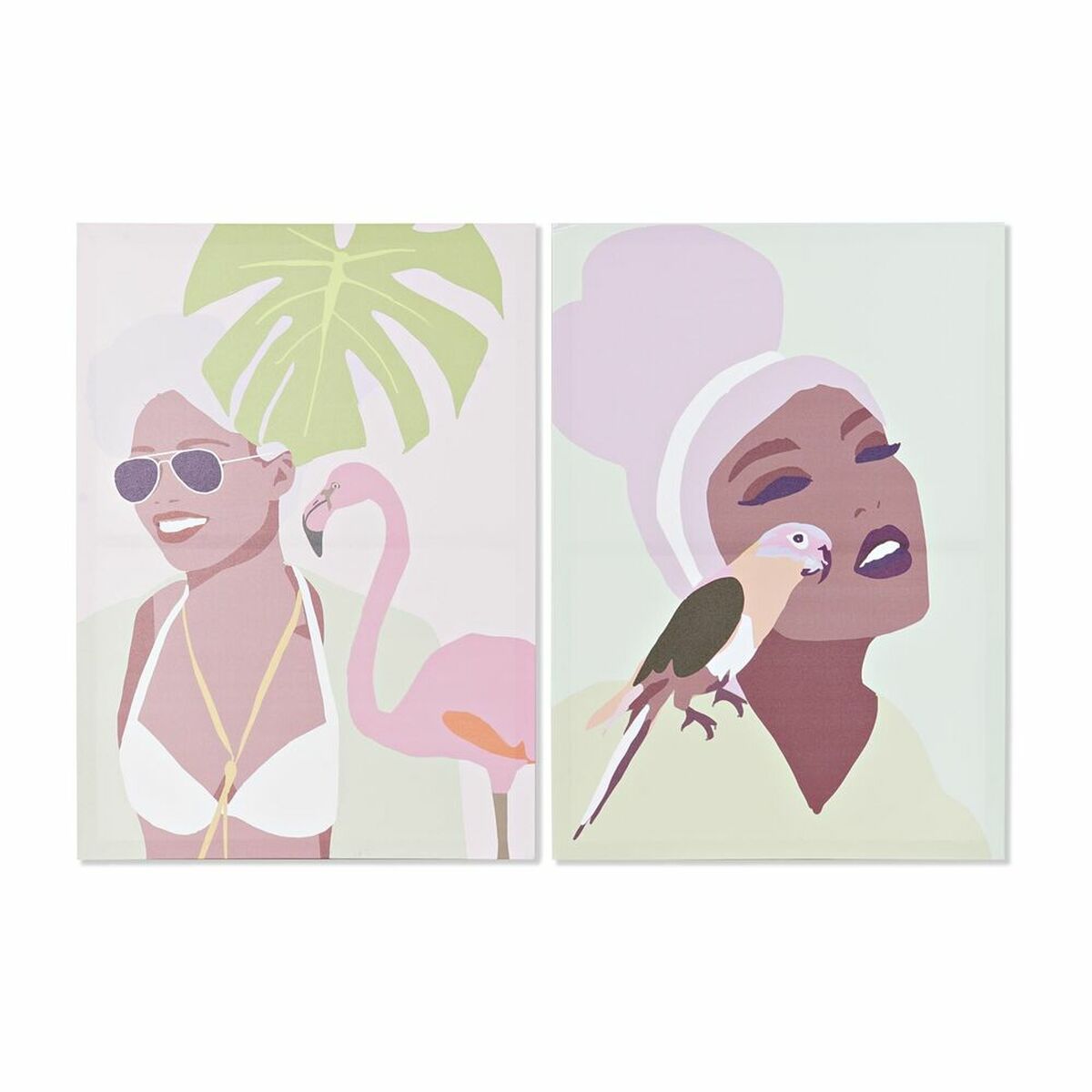 Toile DKD Home Decor Pin Toile 50 x 1,8 x 70 cm