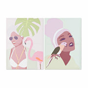 Toile DKD Home Decor Pin Toile 50 x 1,8 x 70 cm