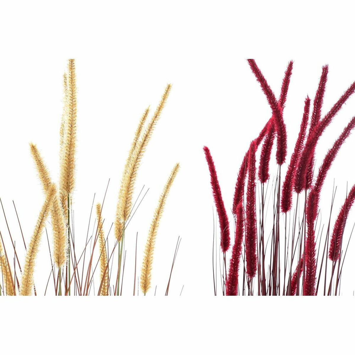 Plante décorative DKD Home Decor Orange Polyéthylène Bordeaux PVC 30 x 30 x 150 cm (2 Unités)