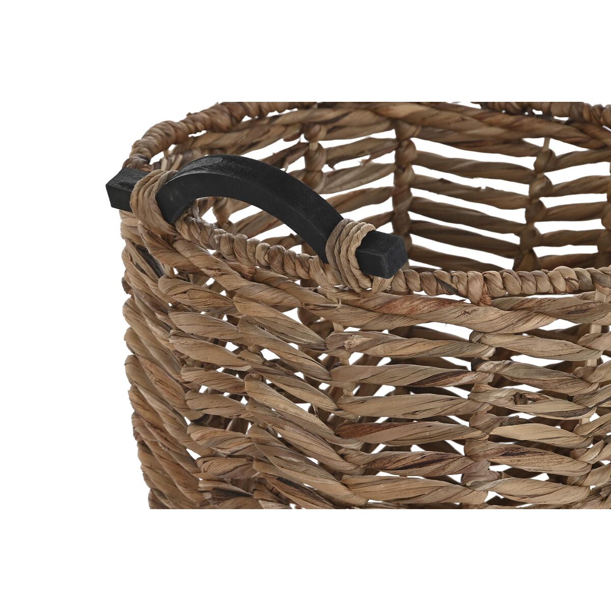 Set de basket DKD Home Decor Naturel Bois Fibre naturelle (3 Pièces)
