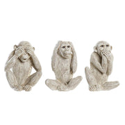 Figurine Décorative DKD Home Decor Beige Blanc Résine (14,5 x 11 x 19 cm) (3 Unités)