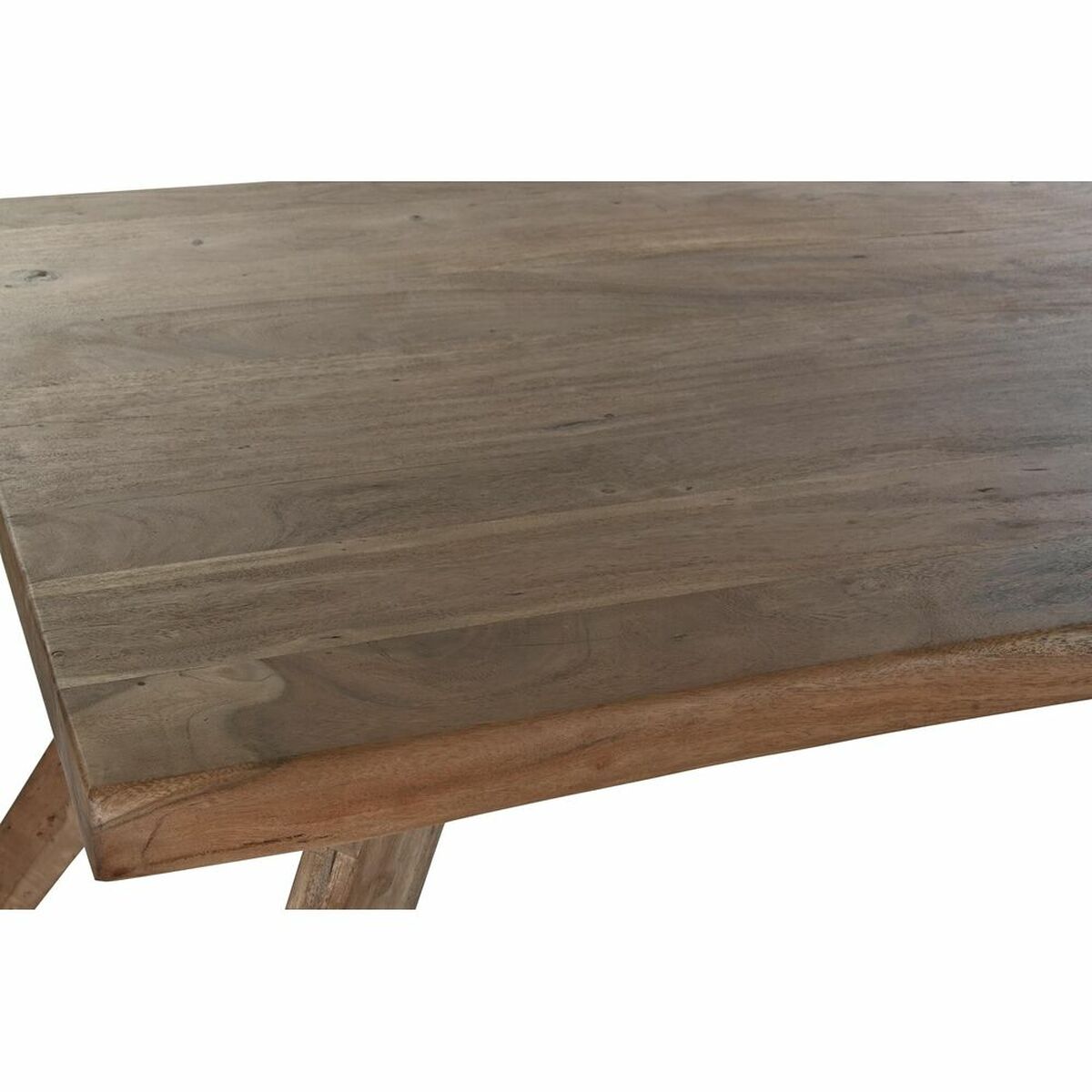 Table de Salle à Manger DKD Home Decor Marron Naturel Bois Bois d'acacia 200 x 90 x 77 cm