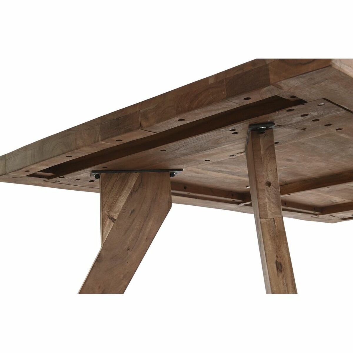 Table de Salle à Manger DKD Home Decor Marron Naturel Bois Bois d'acacia 200 x 90 x 77 cm