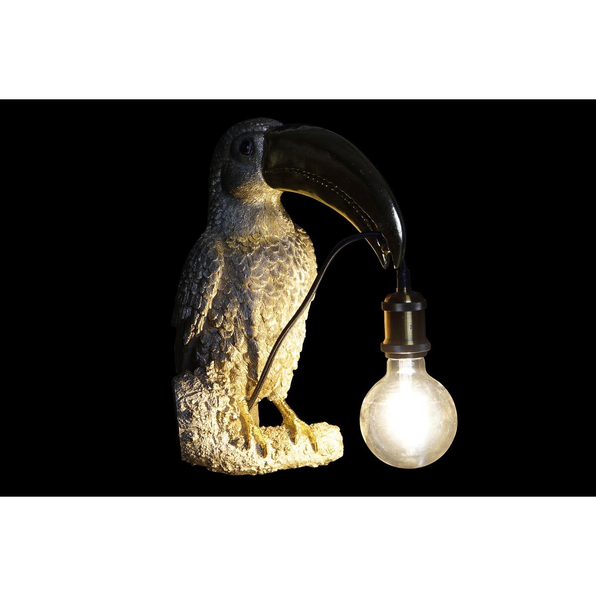 Applique DKD Home Decor Doré Blanc Résine 220 V 50 W (26 x 19,5 x 44 cm) (2 Unités)