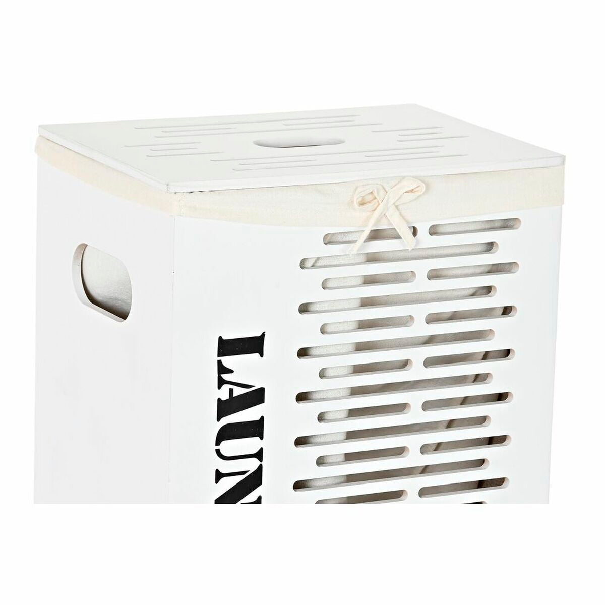 Lot de paniers DKD Home Decor Blanc Noir Beige Bois MDF 40 x 30 x 56 cm 5 Pièces (5 Unités)