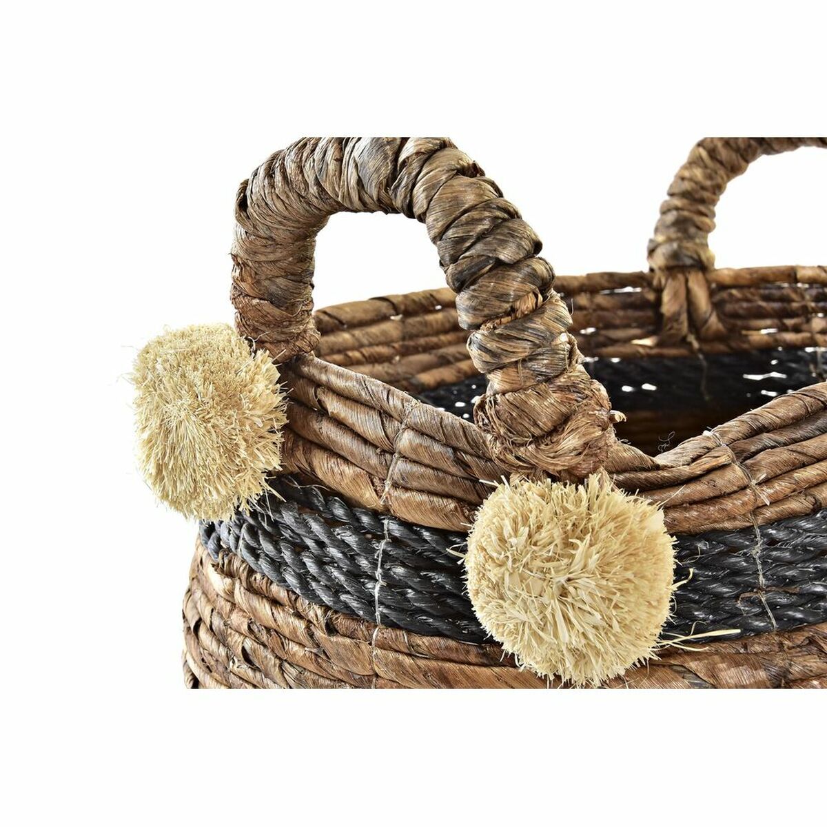 Set de basket DKD Home Decor Fibre naturelle 31 x 31 x 33 cm Colonial