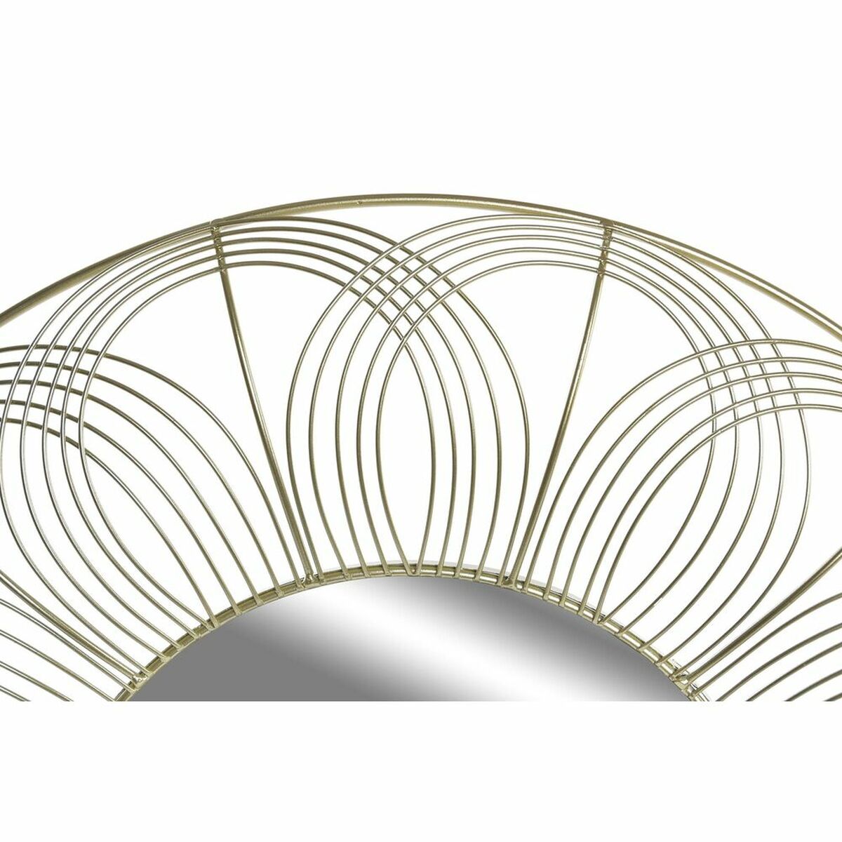 Miroir mural DKD Home Decor Doré Moderne 60 x 4 x 60 cm