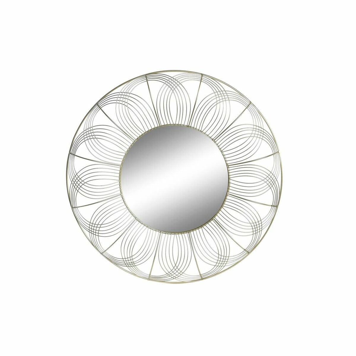 Miroir mural DKD Home Decor Doré Moderne 60 x 4 x 60 cm