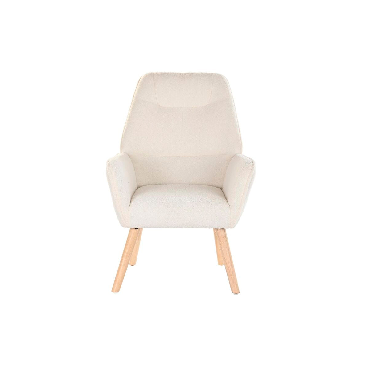 Fauteuil DKD Home Decor Crème Naturel 65 x 75 x 96 cm
