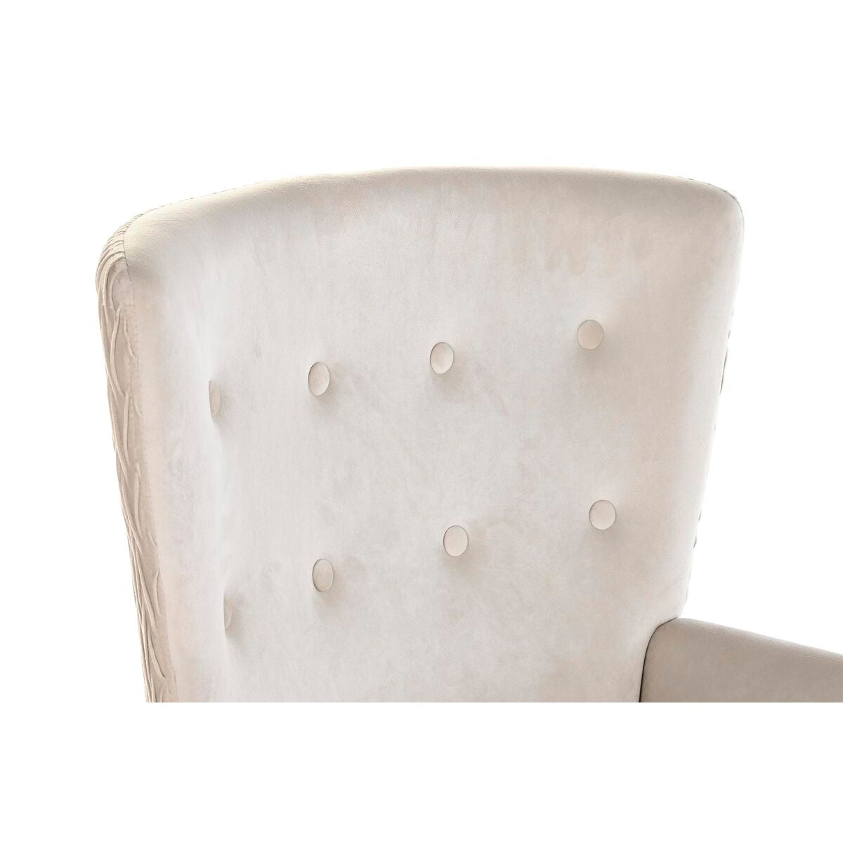 Siège DKD Home Decor Beige Naturel Polyester Bois 67 x 70 x 95 cm