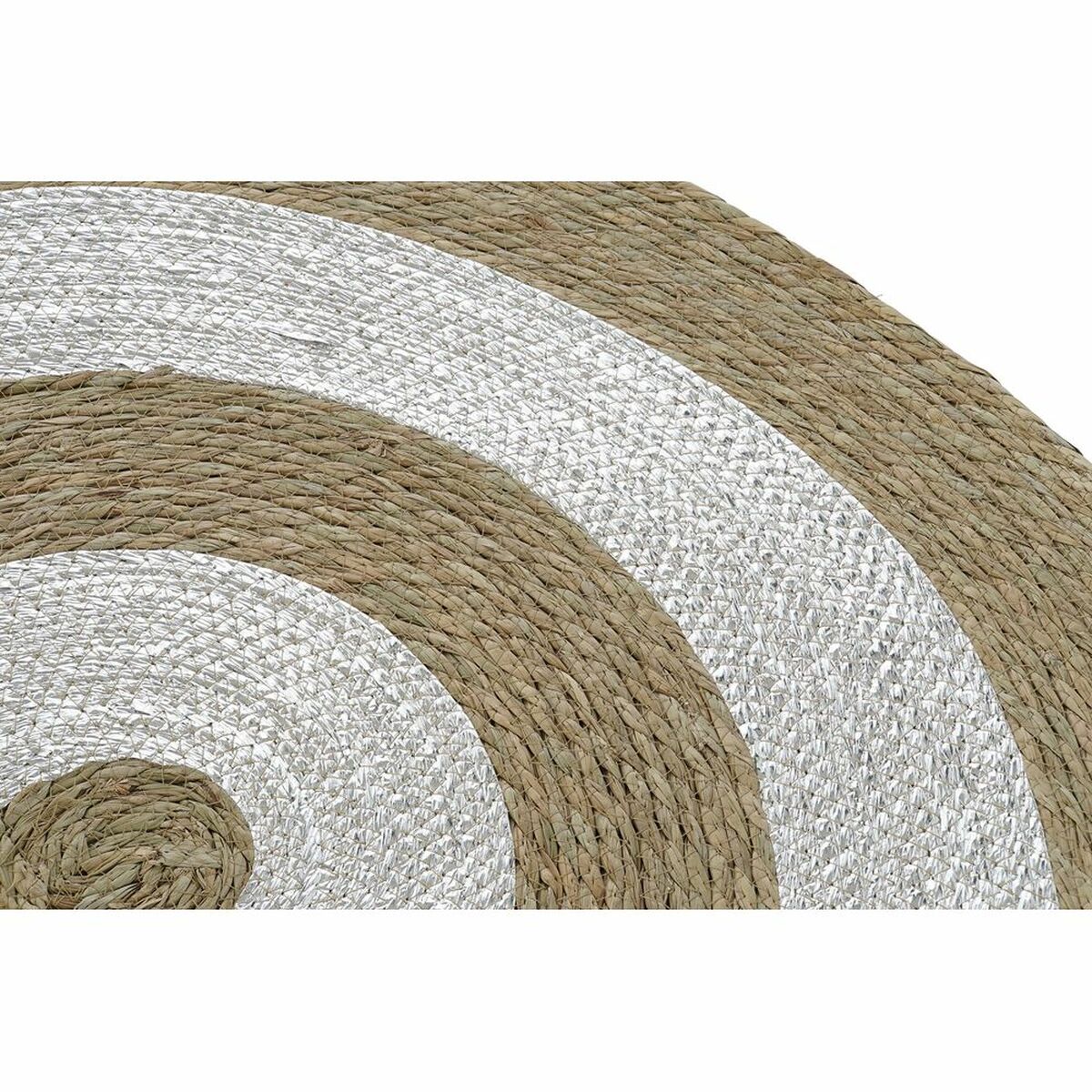 Tapis DKD Home Decor Fibre Herbier marin (90 x 90 x 2 cm) (3 Unités)