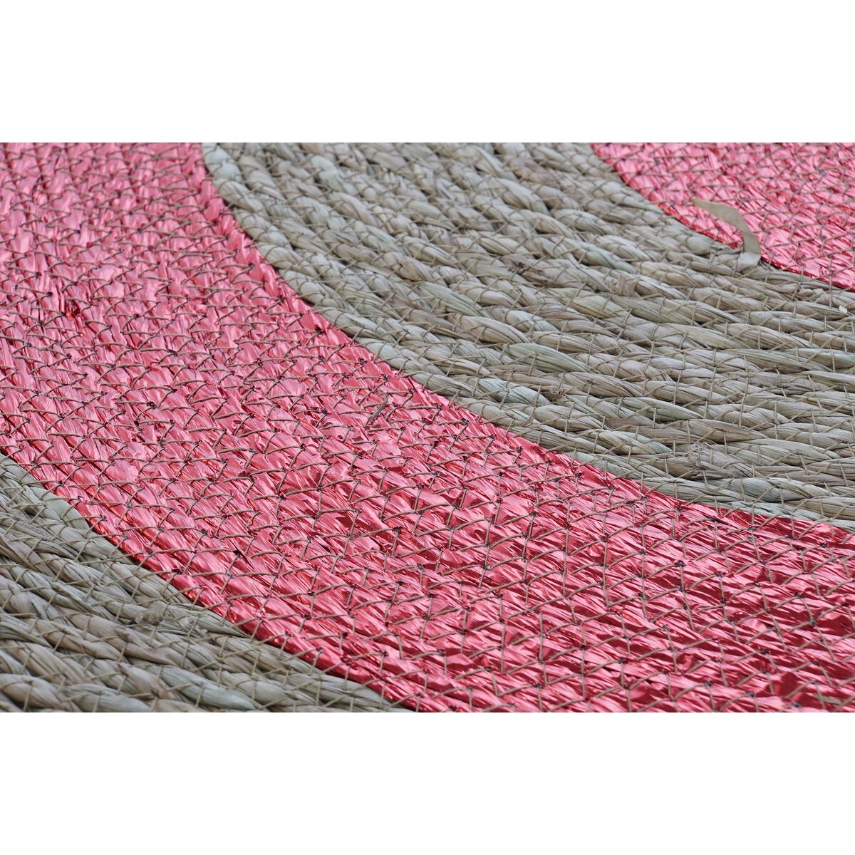 Tapis DKD Home Decor Fibre Herbier marin (90 x 90 x 2 cm) (3 Unités)