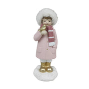 Décorations de Noël DKD Home Decor Résine Filles (4 x 4 x 9,5 cm) (2 Unités)