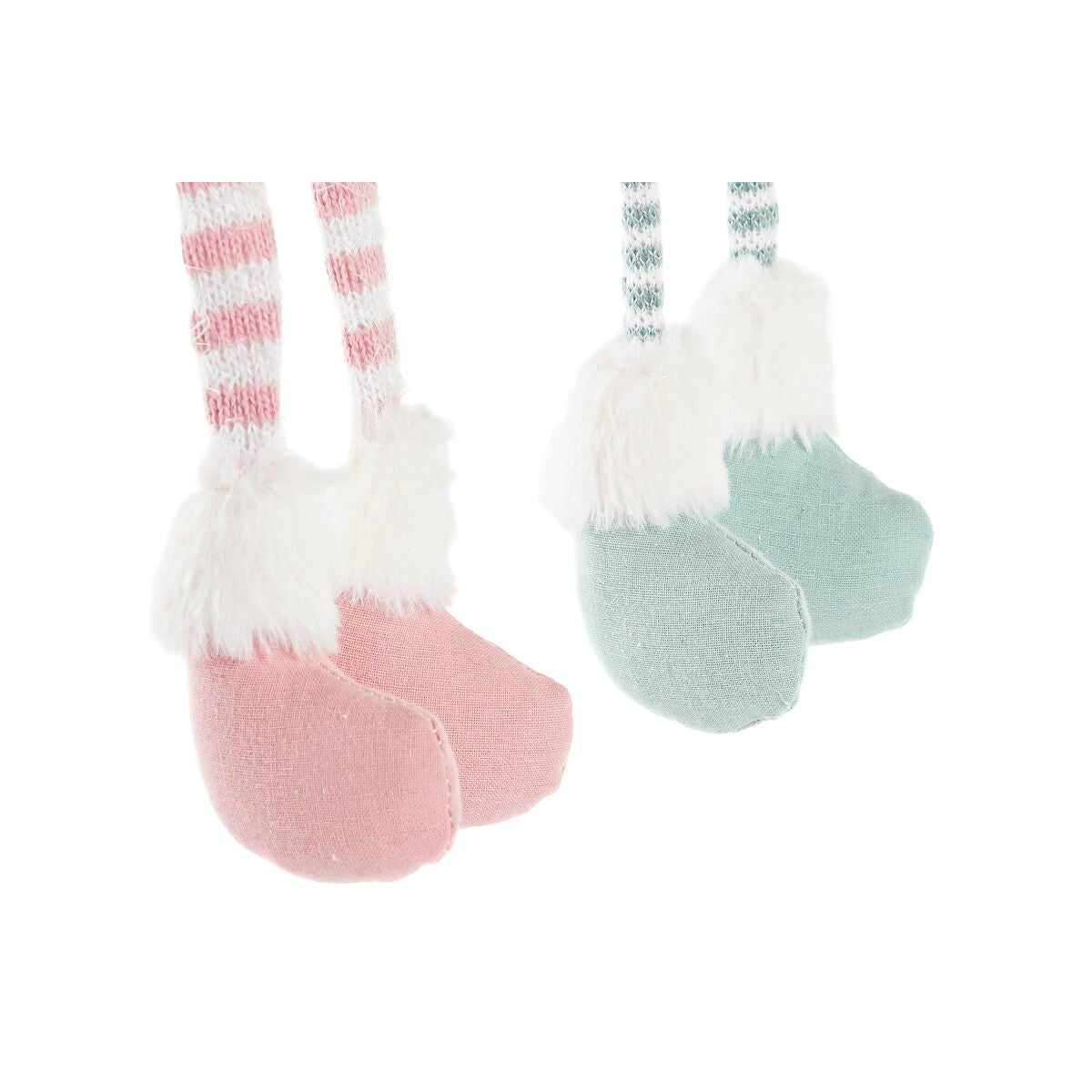 Figurine Décorative DKD Home Decor Noël Fée Polyester Ange (15 x 10 x 53 cm) (2 Unités)