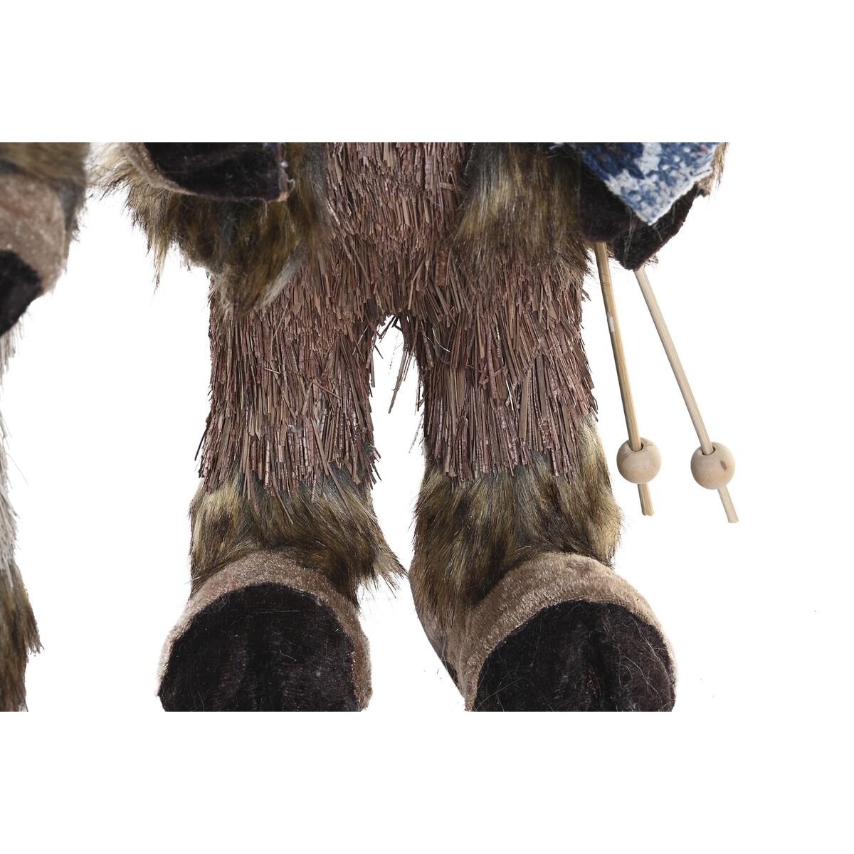 Figurine Décorative DKD Home Decor Noël Renne Naturel polystyrène (15 x 16 x 35 cm) (2 Unités)