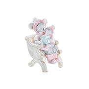 Décorations de Noël DKD Home Decor Souris Résine (8 x 5,5 x 10 cm)