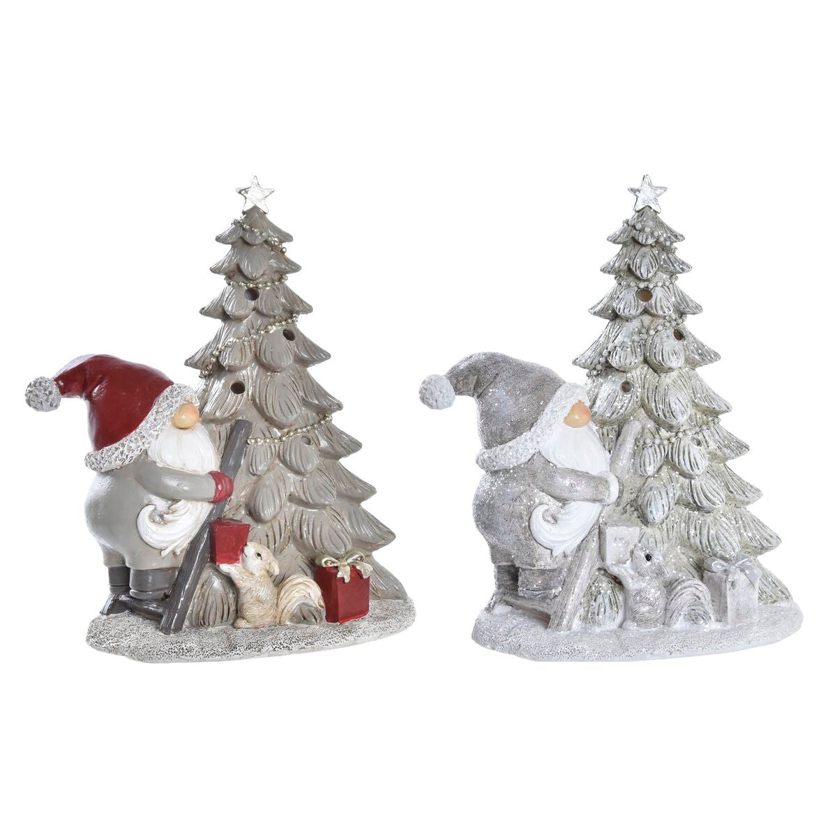 Décorations de Noël DKD Home Decor Arbre Résine (15 x 10 x 18 cm) (2 Unités)