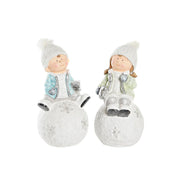 Décorations de Noël DKD Home Decor Enfants Magnésium (21,5 x 20 x 39 cm) (2 Unités)