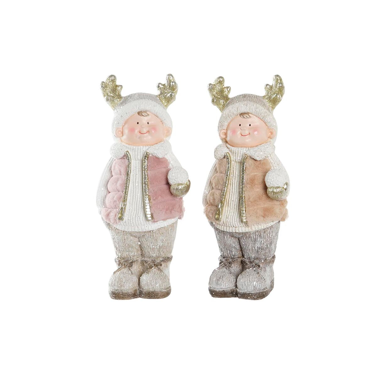 Décorations de Noël DKD Home Decor Enfants Magnésium (20,5 x 18 x 49,5 cm) (2 Unités)