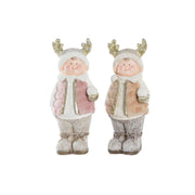 Décorations de Noël DKD Home Decor Enfants Magnésium (20,5 x 18 x 49,5 cm) (2 Unités)