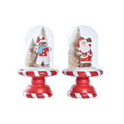 Décorations de Noël DKD Home Decor Résine (13,5 x 13,5 x 23,5 cm) (2 Unités)