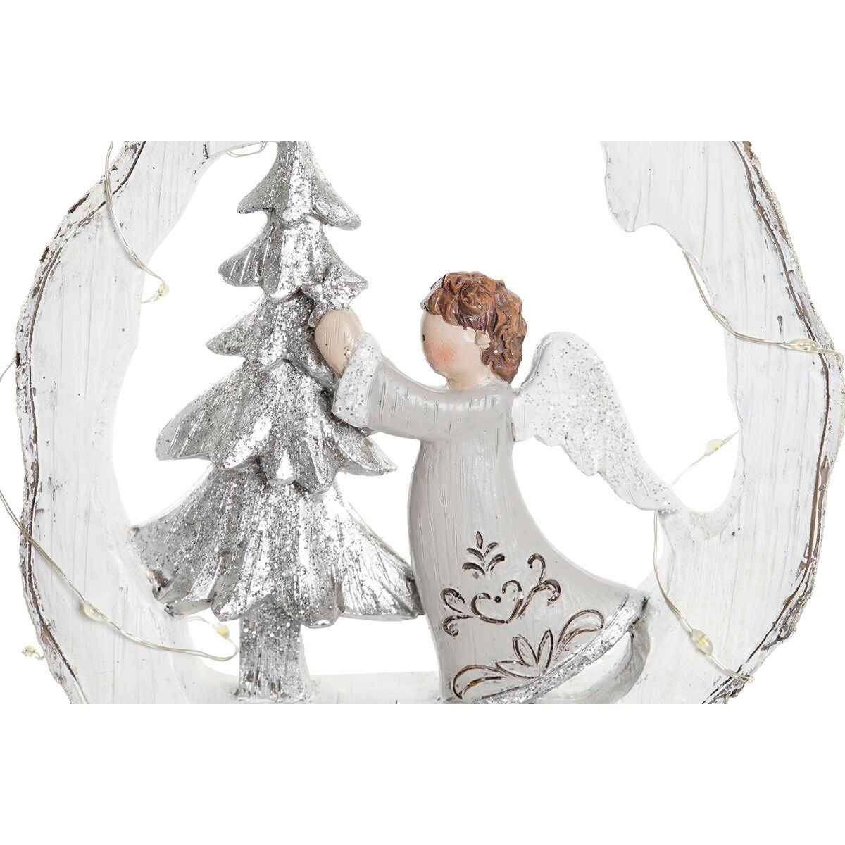 Décorations de Noël DKD Home Decor Résine (17 x 4,5 x 19 cm) (2 Unités)