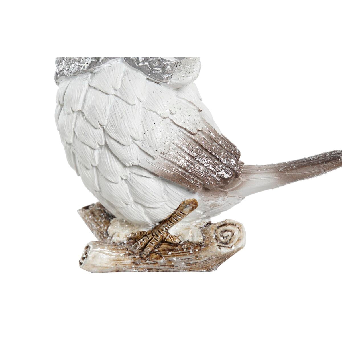 Décorations de Noël DKD Home Decor Résine Oiseau (13,5 x 7 x 12,5 cm) (2 Unités)