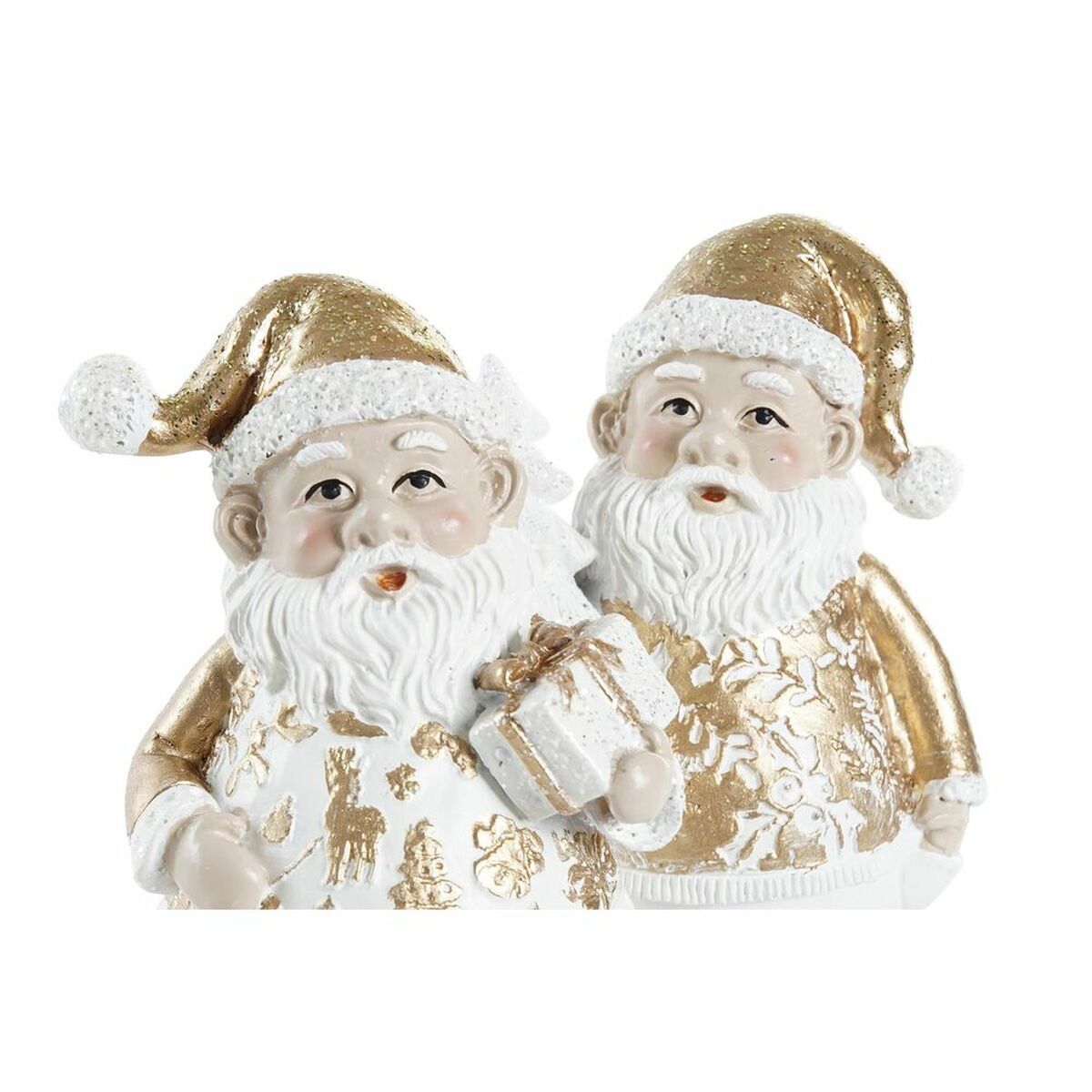 Décorations de Noël DKD Home Decor Résine Père Noël (8 x 6 x 13,5 cm) (2 Unités)