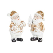 Décorations de Noël DKD Home Decor Résine Père Noël (8 x 6 x 13,5 cm) (2 Unités)