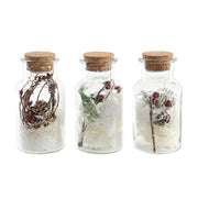 Décoration lumineuse DKD Home Decor Noël Naturel (6 x 6 x 14 cm) (3 Unités)