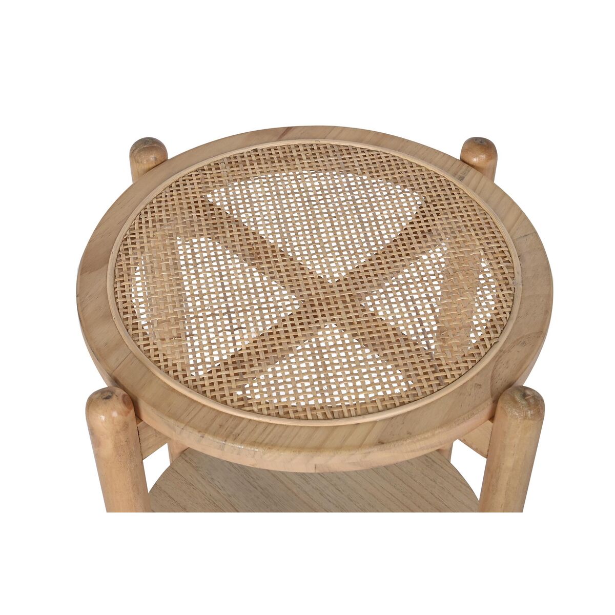 Petite Table d'Appoint DKD Home Decor Naturel 38 x 38 x 54,5 cm 41 x 41 x 55,5 cm