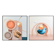 Cadre DKD Home Decor Aluminium Bois MDF 80 x 3 x 80 cm