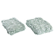 Couvre-Lits DKD Home Decor Vert 150 x 125 x 1 cm (2 Unités)