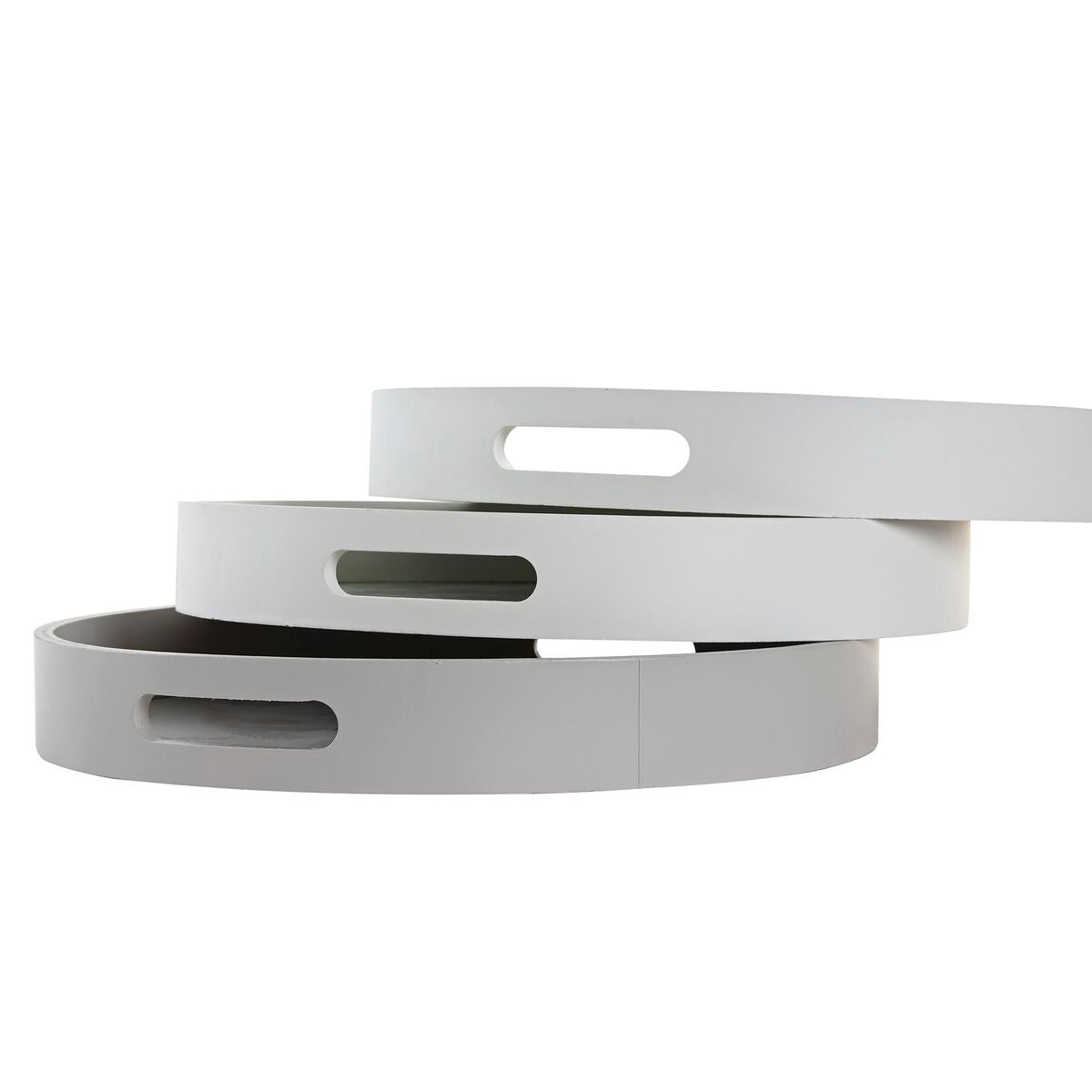 Plateau DKD Home Decor Beige Marron Terre cuite Blanc Vert 35 x 35 x 5 cm Bois MDF 40 x 30 x 5 cm (3 Pièces)