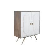 Buffet DKD Home Decor Blanc Gris Doré Laiton Bois de manguier 93 x 41 x 114 cm