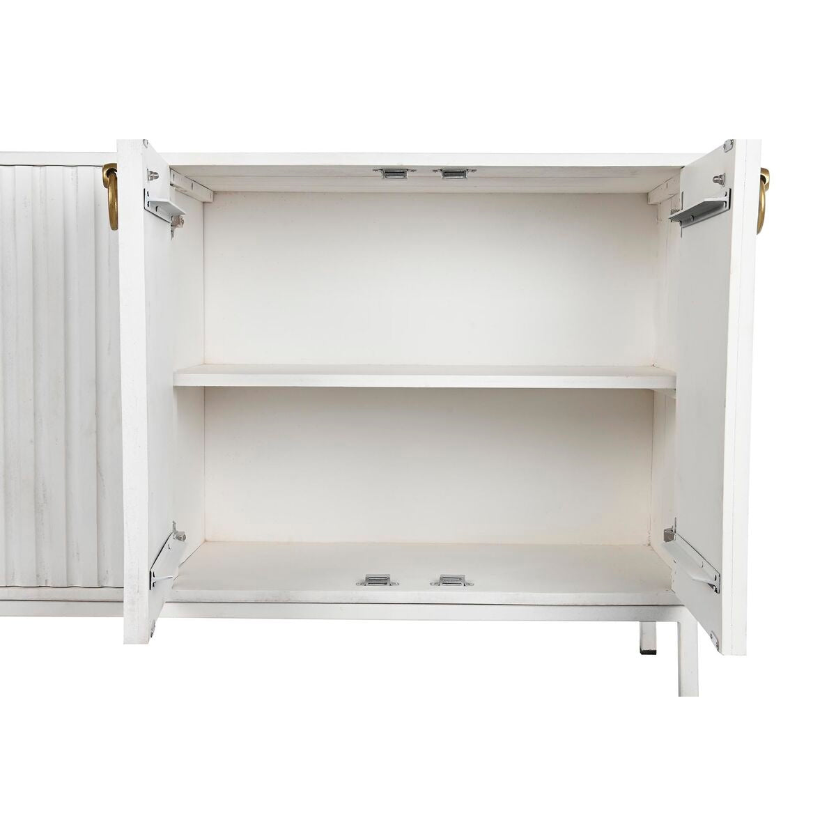 Buffet DKD Home Decor Blanc Métal Bois de manguier 152 x 40 x 77 cm